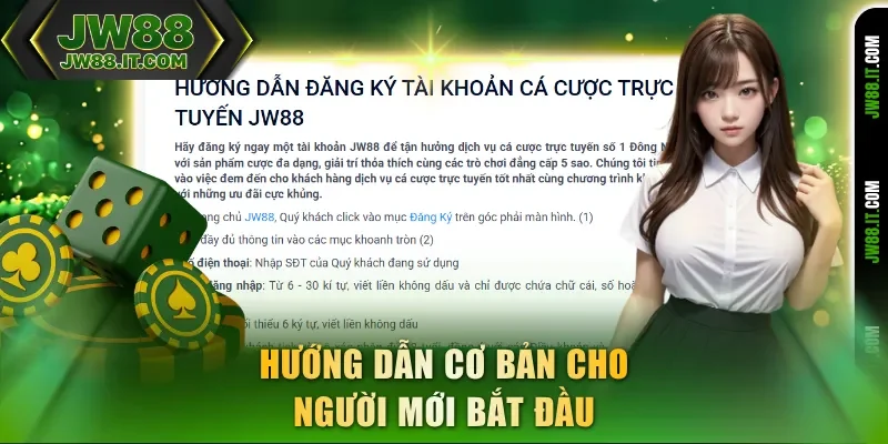 Hướng dẫn JW88 cơ bản cho người mới bắt đầu Hướng dẫn JW88 cơ bản cho người mới bắt đầu