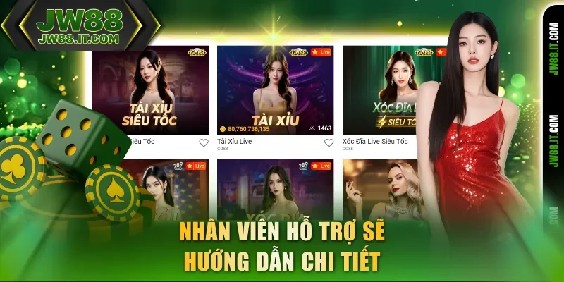 Nhân viên hỗ trợ JW88 sẽ hướng dẫn chi tiết Nhân viên hỗ trợ JW88 sẽ hướng dẫn chi tiết