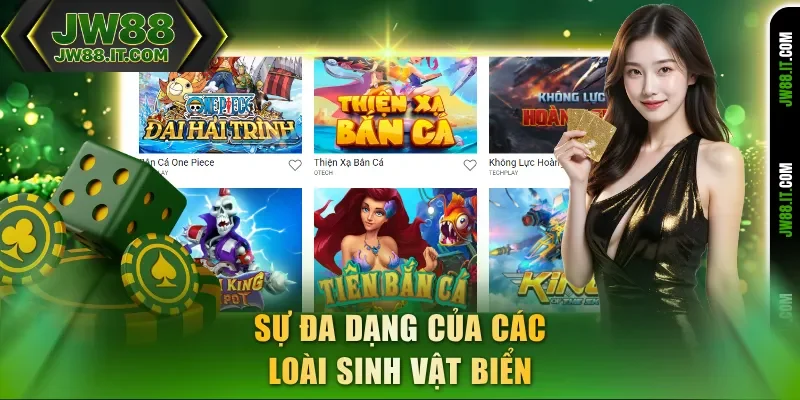 Sự đa dạng của các loài sinh vật biển JW88