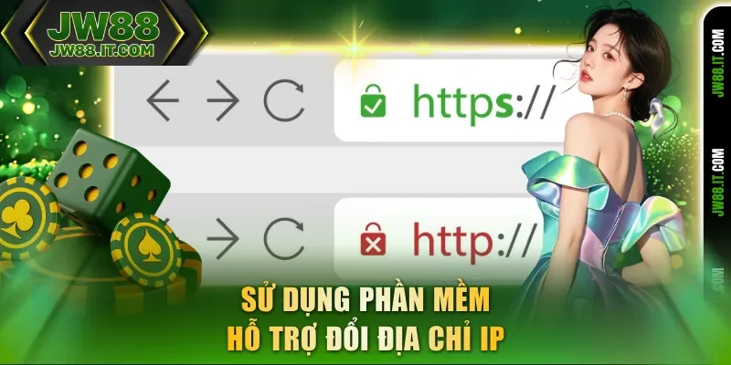 Sử dụng phần mềm hỗ trợ JW88 để đổi địa chỉ IP Sử dụng phần mềm hỗ trợ JW88 để đổi địa chỉ IP